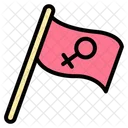 Woman Flag  Icon