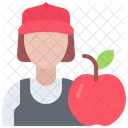 Woman Fruit Seller Woman Seller Icon