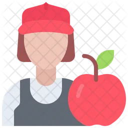 Woman Fruit Seller  Icon