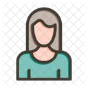 Woman Hair Cut Beauty Salont Icon