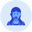 Telemarketer Woman Streamline Kameleon Icon