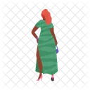 Standing Woman Dress Icon