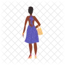 Woman Back Behind Icon