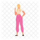 Woman Back Adult Icon