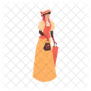 Woman Victorian Costume Icon