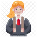 Woman User Avatar Icon