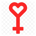 Woman Love Heart Icon