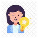 Woman Idea  Icon