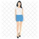 Woman in Shorts  Icon