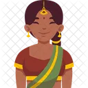 Indian Woman Traditional Icon