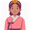 Hanbok Korean Woman Icon