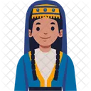 Turkmen National Attire Icon