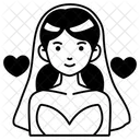 Woman Inlove Love Valentine Icon