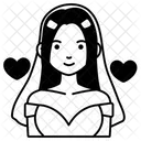 Woman Inlove Love Valentine Icon