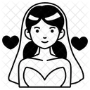Woman Inlove Love Valentine Icon