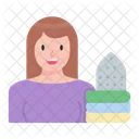Woman Clothes Ironing Icon