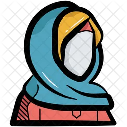 Woman Islamic Avatar  Icon