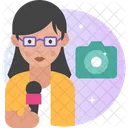 Woman Journalist Female Journalist Journalist Icon