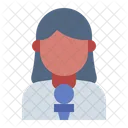 Woman Journalist Woman Avatar Symbol
