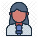 Woman journalist  Symbol