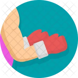 Woman kick box  Icon