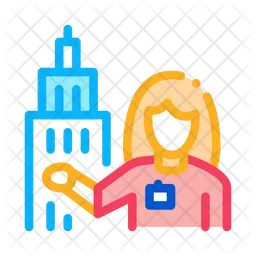 Woman Landmark Guide  Icon