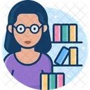Woman Librarian  Icon