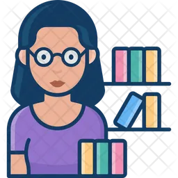 Woman Librarian  Icon