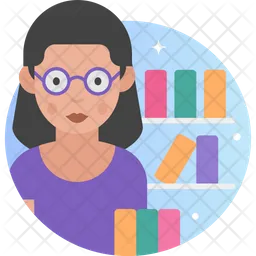 Woman Librarian  Icon