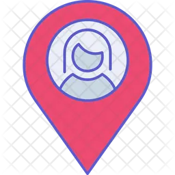 Woman Location  Icon