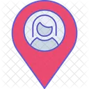 Woman Location Girlfriend Location Location Icon