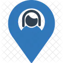 Woman location  Icon