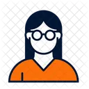 Woman Long Hair Avatar Lady Icon