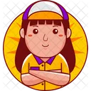 Cartoon Character Woman Icon