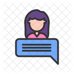 Woman Message  Icon