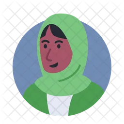 Woman Moslem Avatar  Icon
