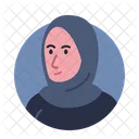 Woman Moslem Avatar  Icon