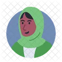 Woman Moslem Avatar  Icon
