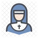 Nun Woman Female Icon
