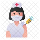Woman Nurse Vaccination Nurse Woman Icon