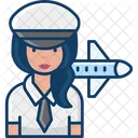Woman Pilot Female Pilot Pilot Icon