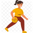 Woman Basketball Sport Icon