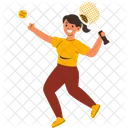 Tennis Woman Sport Icon