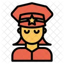 Woman Police Officer Icon