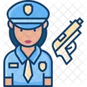 Woman Police Officer Woman Cop Police Officer Icon