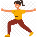Yoga Woman Stretching Icon