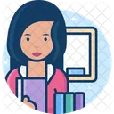 Woman Professor Woman Teacher Femlae Professor Icon