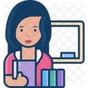 Woman Professor Woman Teacher Femlae Professor Icon