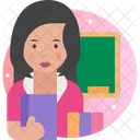 Woman Professor Woman Teacher Femlae Professor Icon