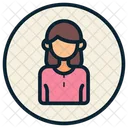 Woman Profile  Icon